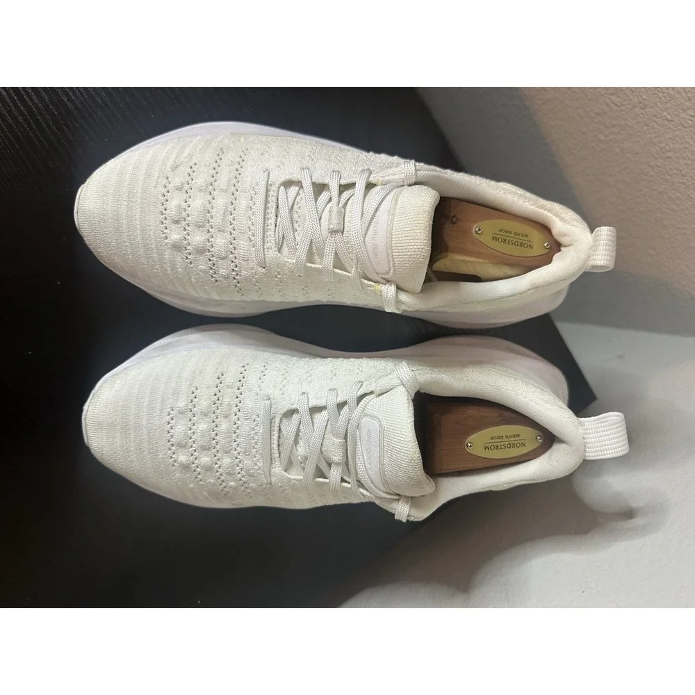 Nike ReactX Infinity Run 4 Womens Size 9 Triple White Running Shoes Sneakers